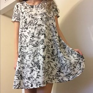 Cute Floral Babydoll Dress - LUSH